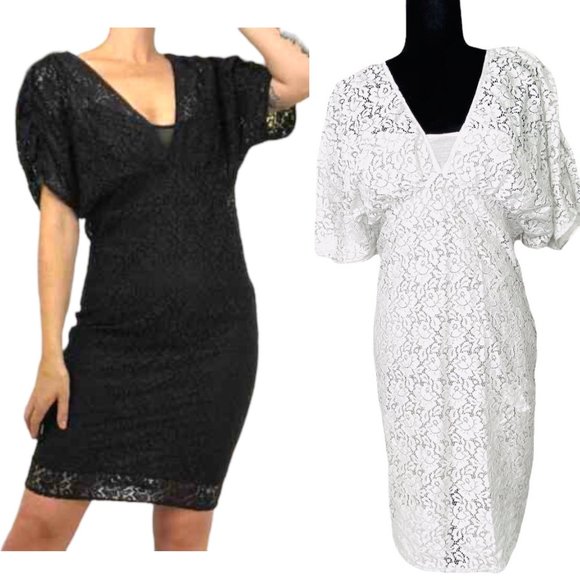 Zara Collection Dress Light Gray All Lace Wedding Guest Party  Size Medium - Picture 1 of 14